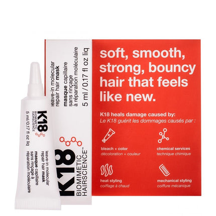 K18 Leave-In Molecular Repair Hair Mask - 5ml