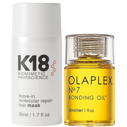 K18 Leave-In Molecular Repair Hair Mask + Olaplex N.7 Bonding Oil - 50+30ml