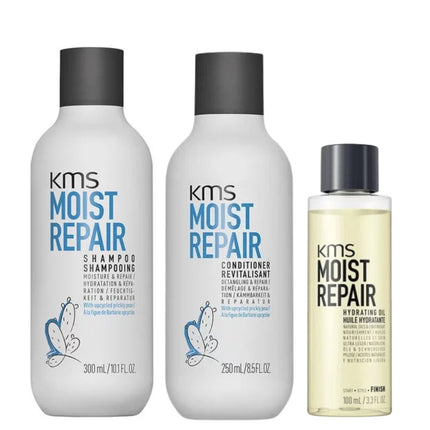 KMS Hair MoistRepair Complete Set - 300+250+100ml