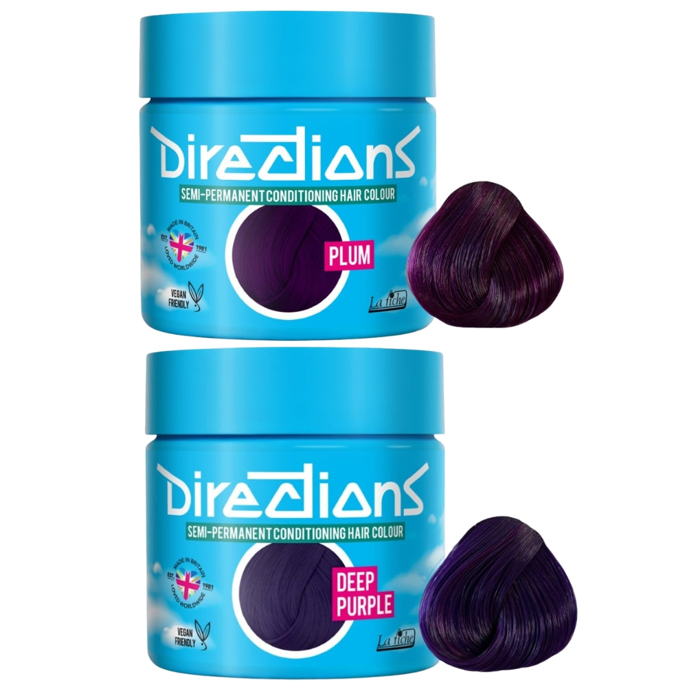 La Riche Directions Semi-Permanent Plum + Deep Purple Set - 2x88ml