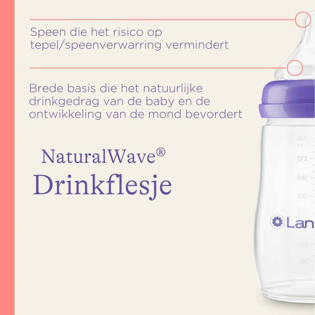 Lansinoh NaturalWave Babyfles - 160 ml - 1st