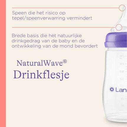 Lansinoh NaturalWave Babyflessen - 240 ml - 2st
