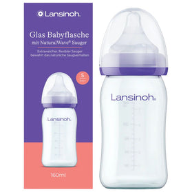 Lansinoh NaturalWave Glazen Babyfles - 160 ml