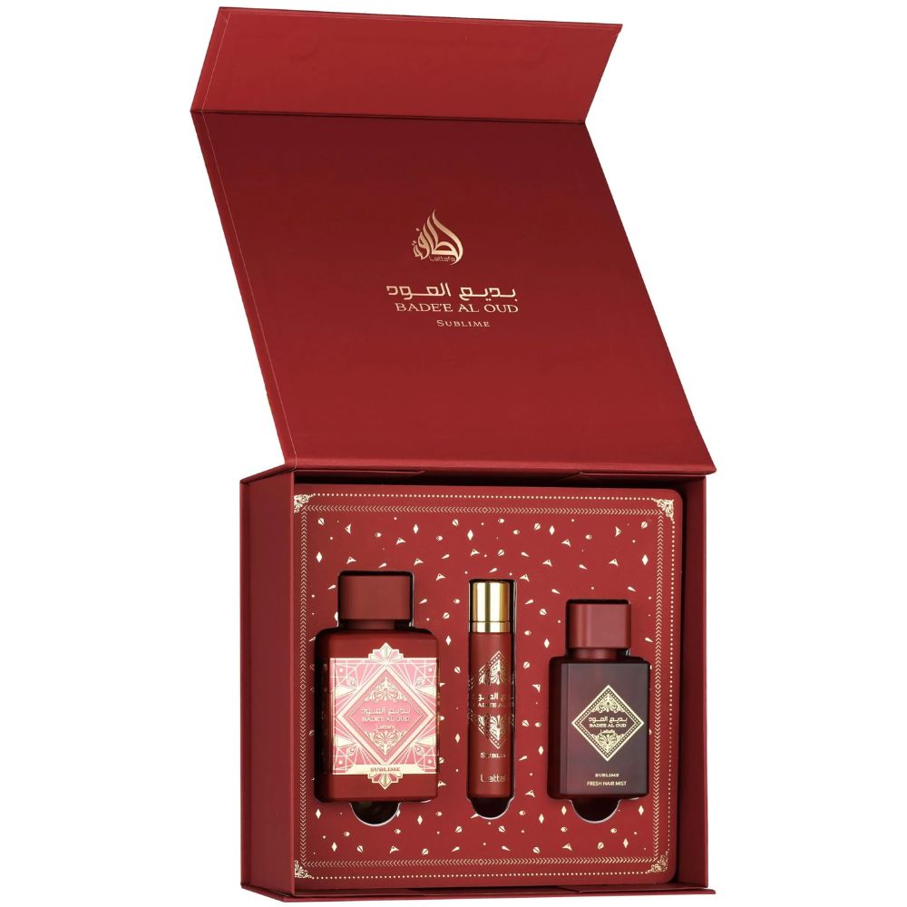 Lattafa Bade'e Al Oud Sublime giftset - 100ml+12ml+50ml