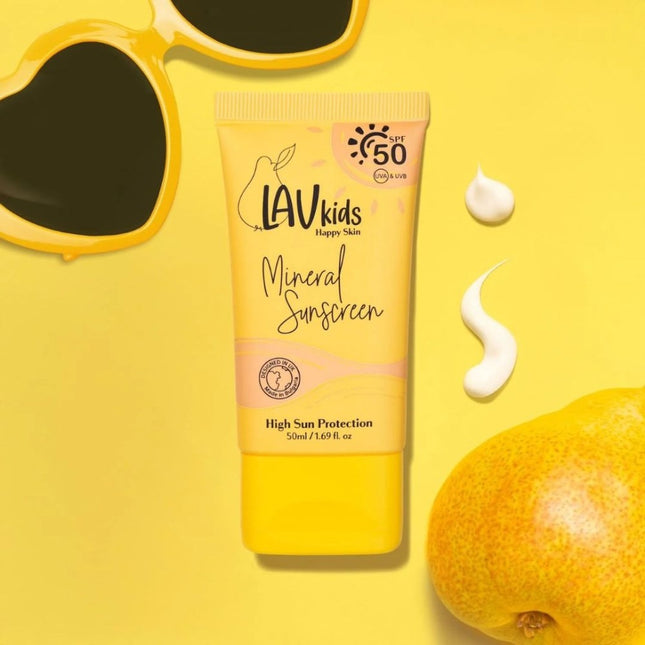 LAV Kids Mineral Sunscreen SPF50 High Sun Protection - 50ml