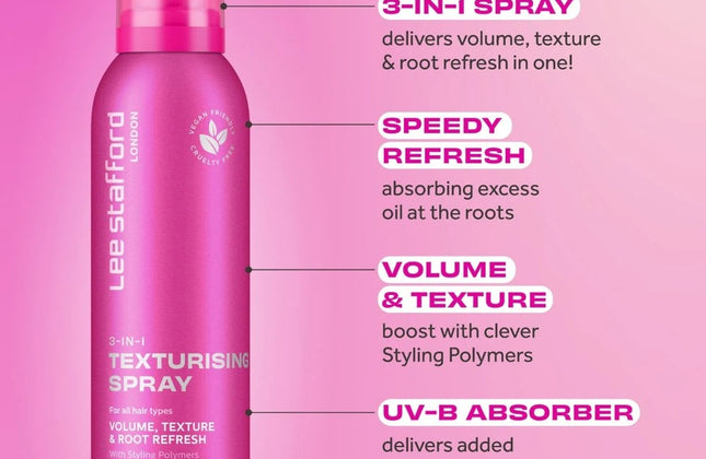 Lee Stafford 3-in-1 Texturising Spray - 200ml