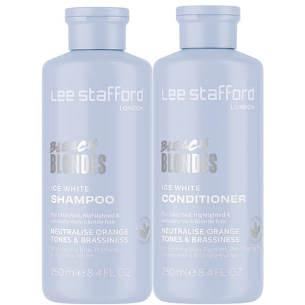 Lee Stafford Bleach Blondes Ice White Set - 2x250ml
