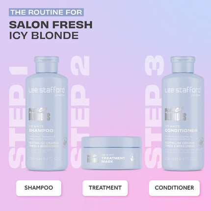 Lee Stafford Bleach Blondes Ice White Toning Treatment Mask - 200ml