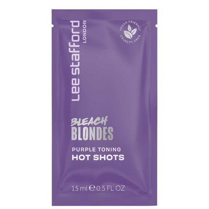 Lee Stafford Bleach Blondes Purple Toning Hot Shots - 4x 15ml