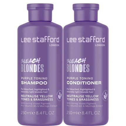 Lee Stafford Bleach Blondes Purple Toning Set - 2x250ml