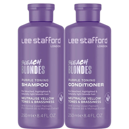 Lee Stafford Bleach Blondes Purple Toning Set - 2x250ml