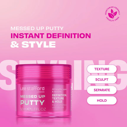 Lee Stafford Messed Up Putty Wax - 50ml