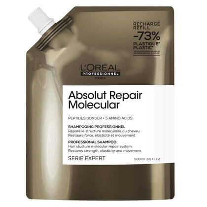 L'Oreal Absolut Repair Molecular Shampoo  Refill - 500ml
