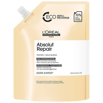 L'Oréal Professionnel Absolut Repair Gold Quinoa Conditioner Refill - 750ml
