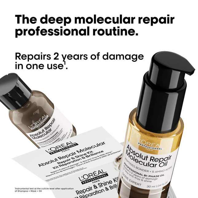 L'Oréal Professionnel Absolut Repair Molecular Repair & Shine Hair Kit  - 100+30ml