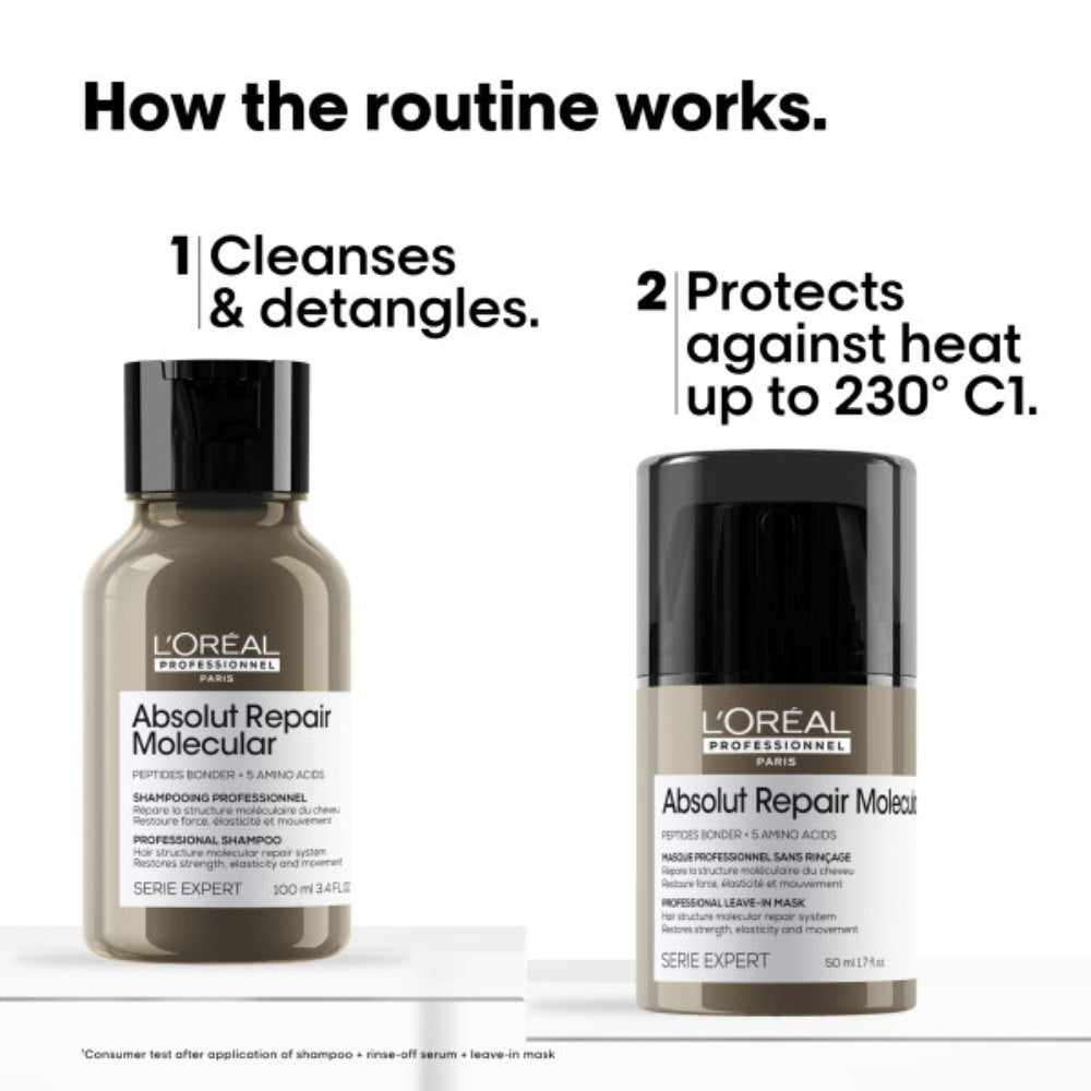 L'Oréal Professionnel Absolut Repair Molecular Repair & Strength Hair Kit  - 100+50ml