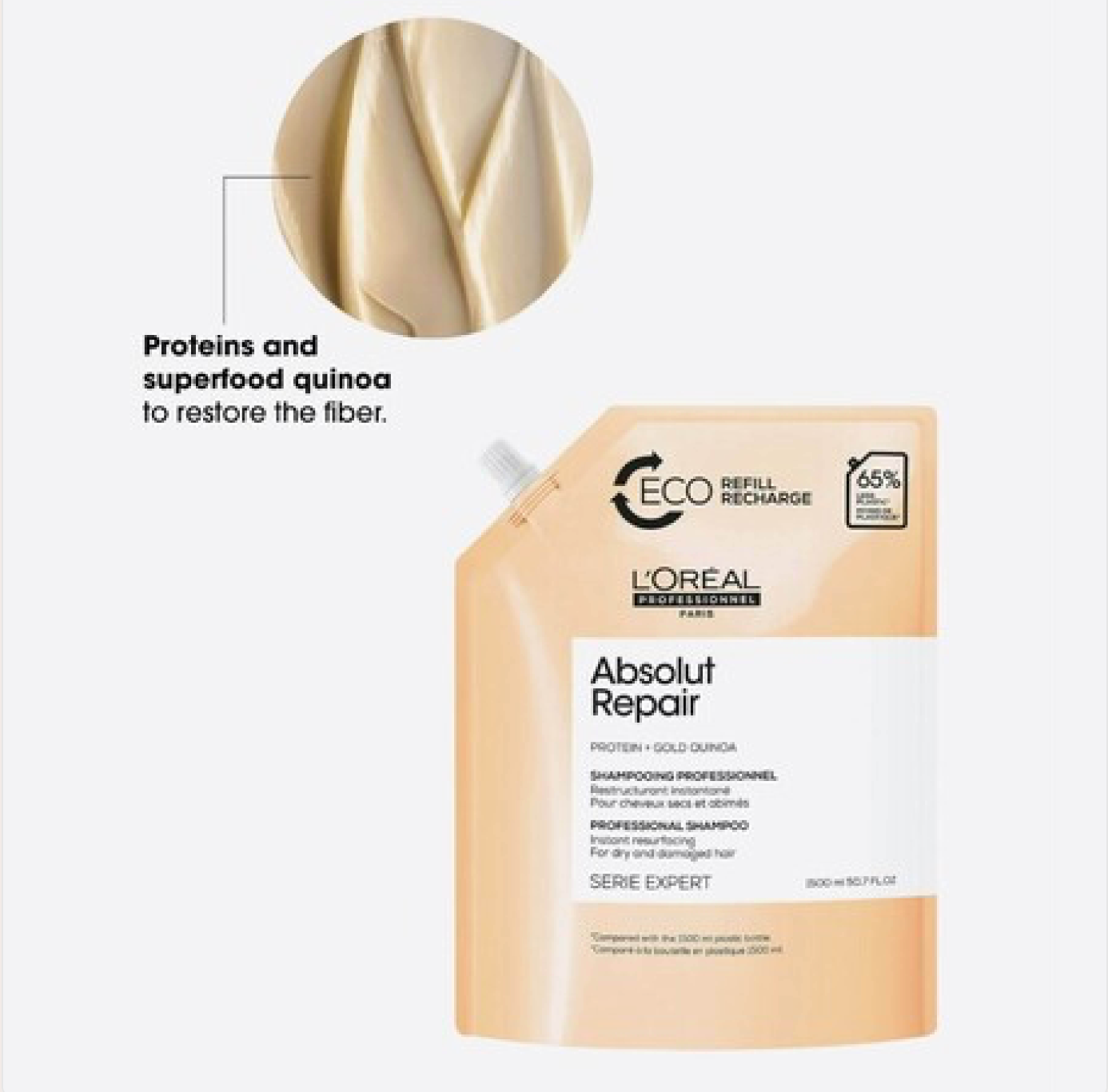 L'Oréal Professionnel Absolut Repair Shampoo Refill Set - 2x500ml