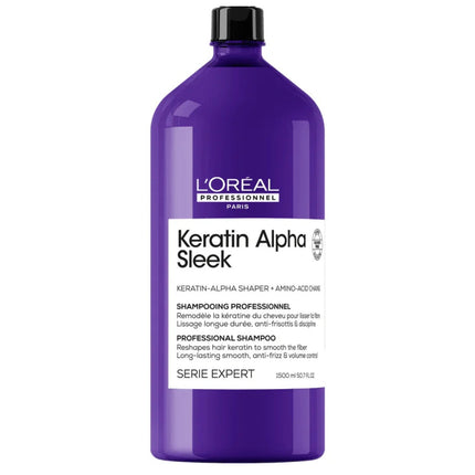 L'Oréal Professionnel Keratin Alpha Sleek Shampoo - 1500ml