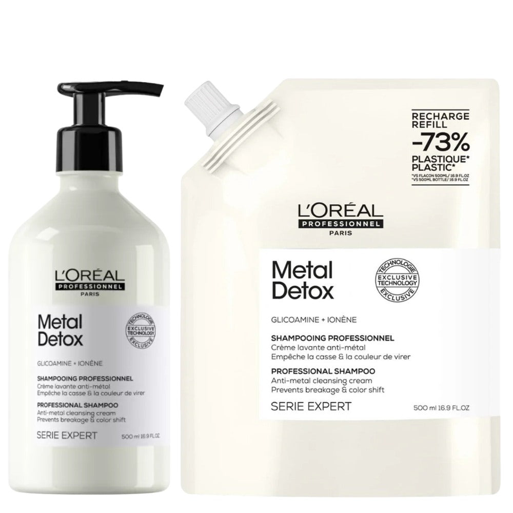 L'Oréal Professionnel Metal Detox Shampoo Refill Set- 2x500ml