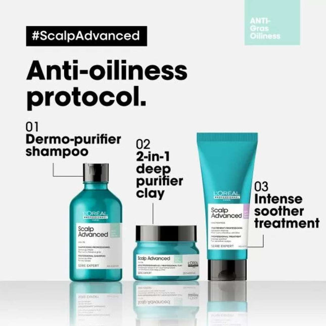 L'Oréal Professionnel Scalp Advanced Anti Oiliness Shampoo - 1500ml