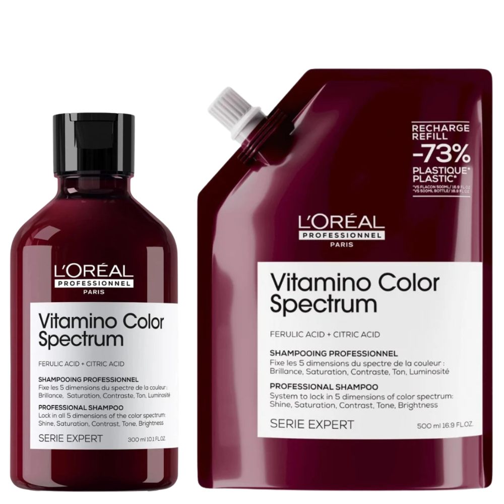 L'Oréal Professionnel Vitamino Color Spectrum Shampoo Refill Set - 300+500ml