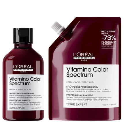 L'Oréal Professionnel Vitamino Color Spectrum Shampoo Refill Set - 300+500ml