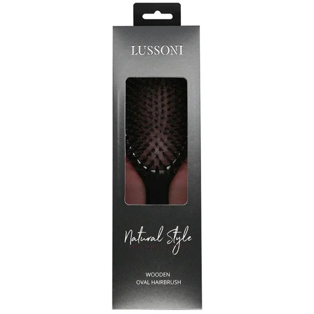Lussoni Natural Style Wooden Oval Hairbrush