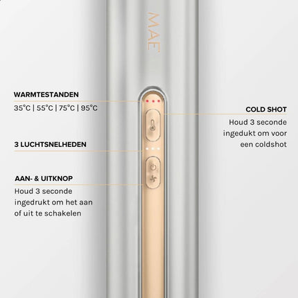MAE Airstyler II - Zilver