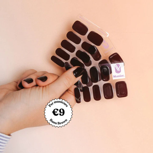 Maniac Busu Brown Polish Sticker - 28pcs