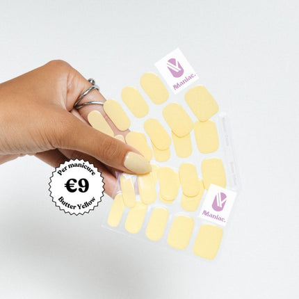 Maniac Butter Yellow Polish Sticker - 27pcs