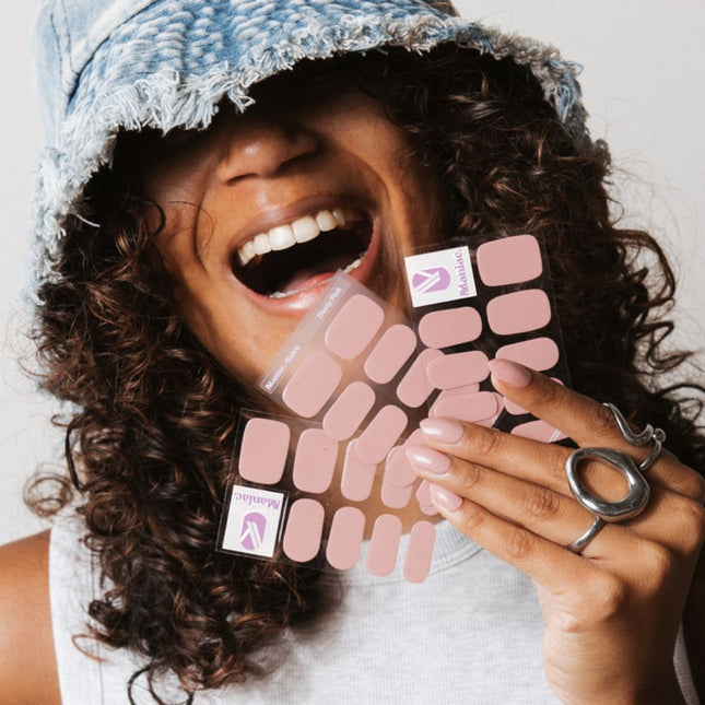 Maniac Dusty Pink Polish Sticker - 28pcs