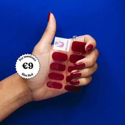 Maniac Rita Red Polish Sticker - 28pcs