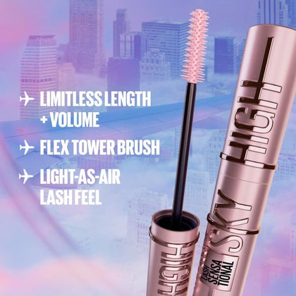 Maybelline Lash Sensational 01 Black Sky High Mascara - 7.2ml