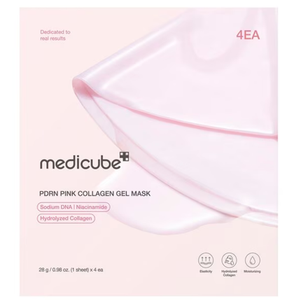 Medicube PDRN Pink Collagen Gel Mask - 4 stuks
