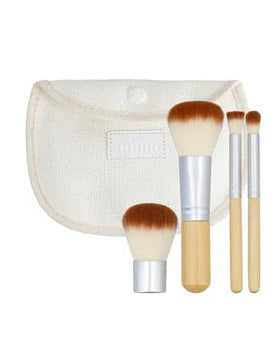 Mimo Bamboo Makeup brushes Travelset - 4pcs