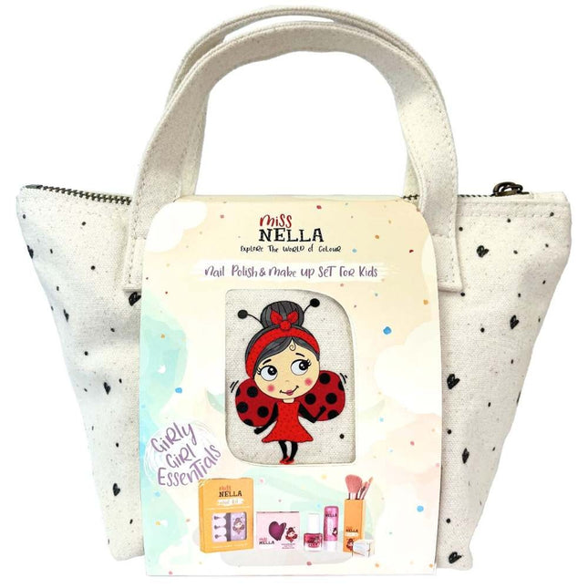 Miss Nella Girly Girl Essentials Canvas Make-up Tas