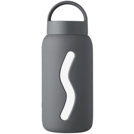 Muuki Mini Glass Bottle Smoke Grey - 500ml