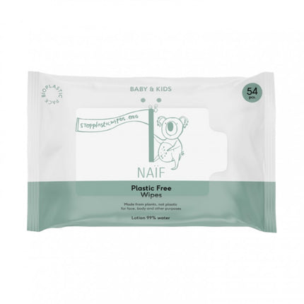 Naïf Baby & Kids Plastic Free Wipes - 54st.