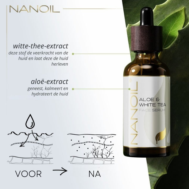Nanoil Aloe & White Tea Face Serum - 50ml