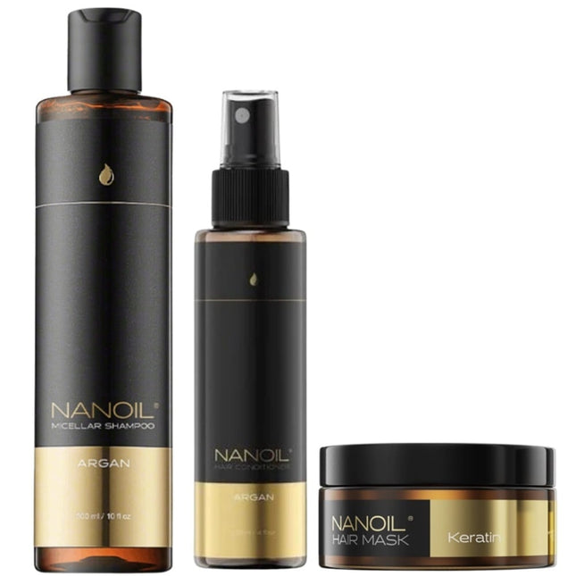 Nanoil Argan Complete Set - 300+125+300ml