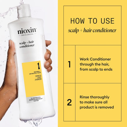 Nioxin System 1 Light Thinning Conditioner - 1000ml