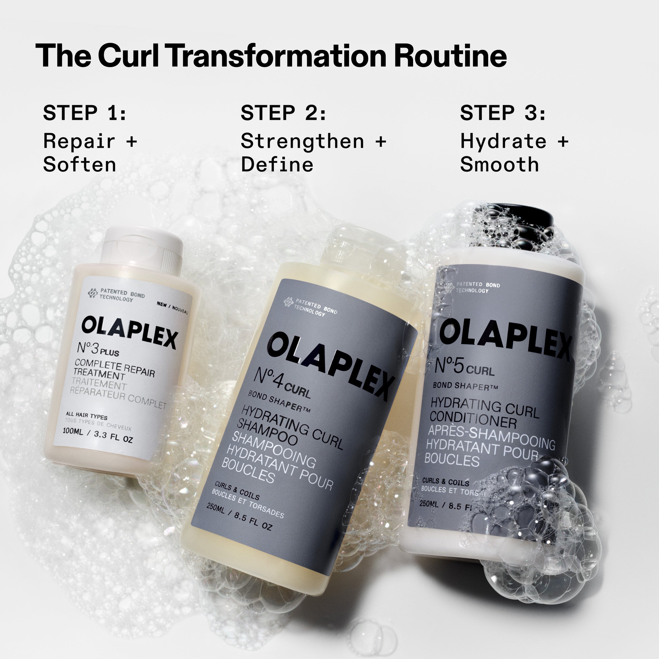 Olaplex Curl Transformation Set No.3 plus, No.4 & No.5