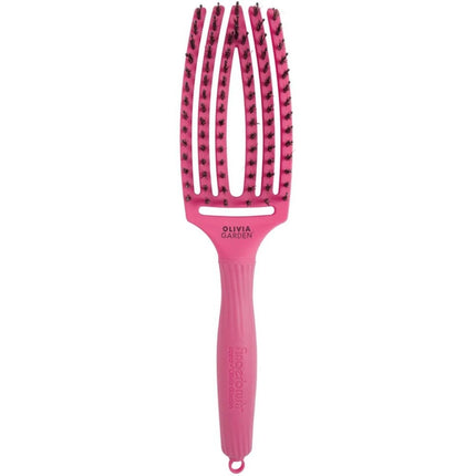 Olivia Garden Finger Brush Combo Medium Hot Pink Haarborstel