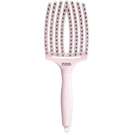 Olivia Garden Finger Brush Combo Medium Pastel Pink Haarborstel - Large