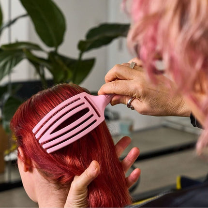 Olivia Garden Finger Brush Combo Medium Pastel Pink Haarborstel - Medium