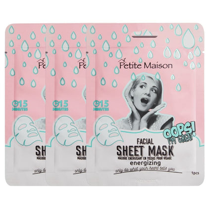 Petite Maison Energizing Facial Sheet Mask - 3x25ml