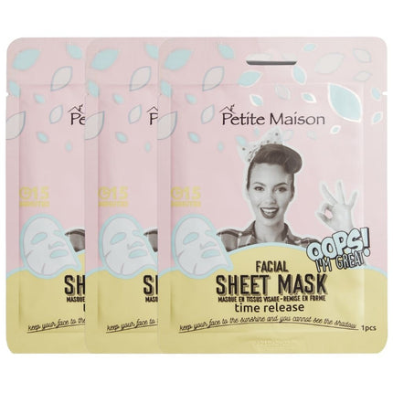 Petite Maison Time Release Facial Sheet Mask - 3x25ml