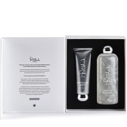 Polished London Whitening Paste & Mouth Cleanse Set - 75+250ml