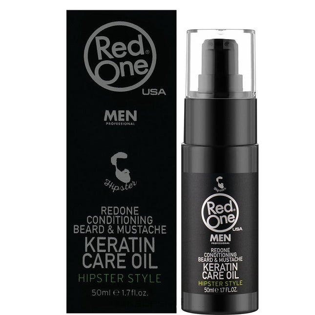 Red One Conditioning Beard & Mustache Keratin Care Oil - 50ml