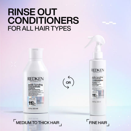 Redken Acidic Bonding Concentrate Shampoo Refill Set - 300ml+500ml